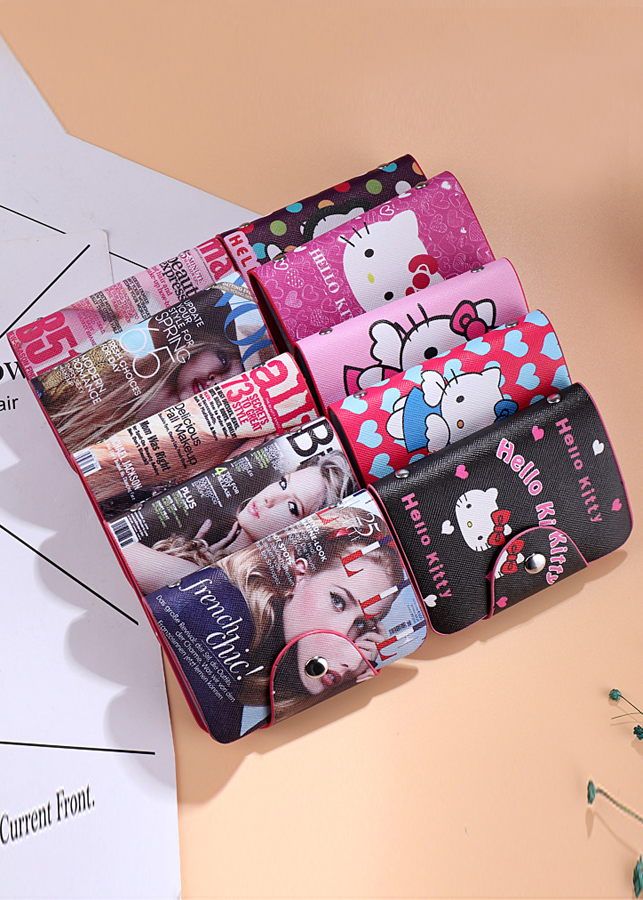 Ví bóp mini nữ Kitty cầm tay chứa 26 thẻ Atm, Visa, Card