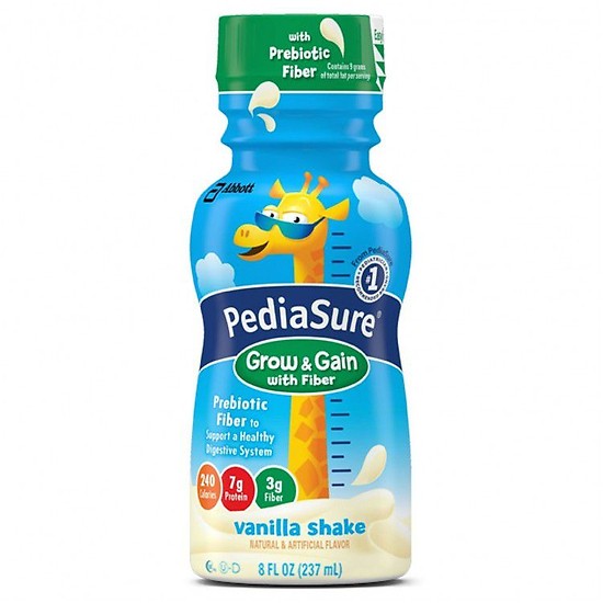 Hình ảnh Sữa tăng cân cho bé Pediasure Grow and Gain with Fiber Mỹ - trẻ phát triển chiều cao, cân nặng, trí tuệ  và tăng sức đề kháng - QuaTangMe Extaste