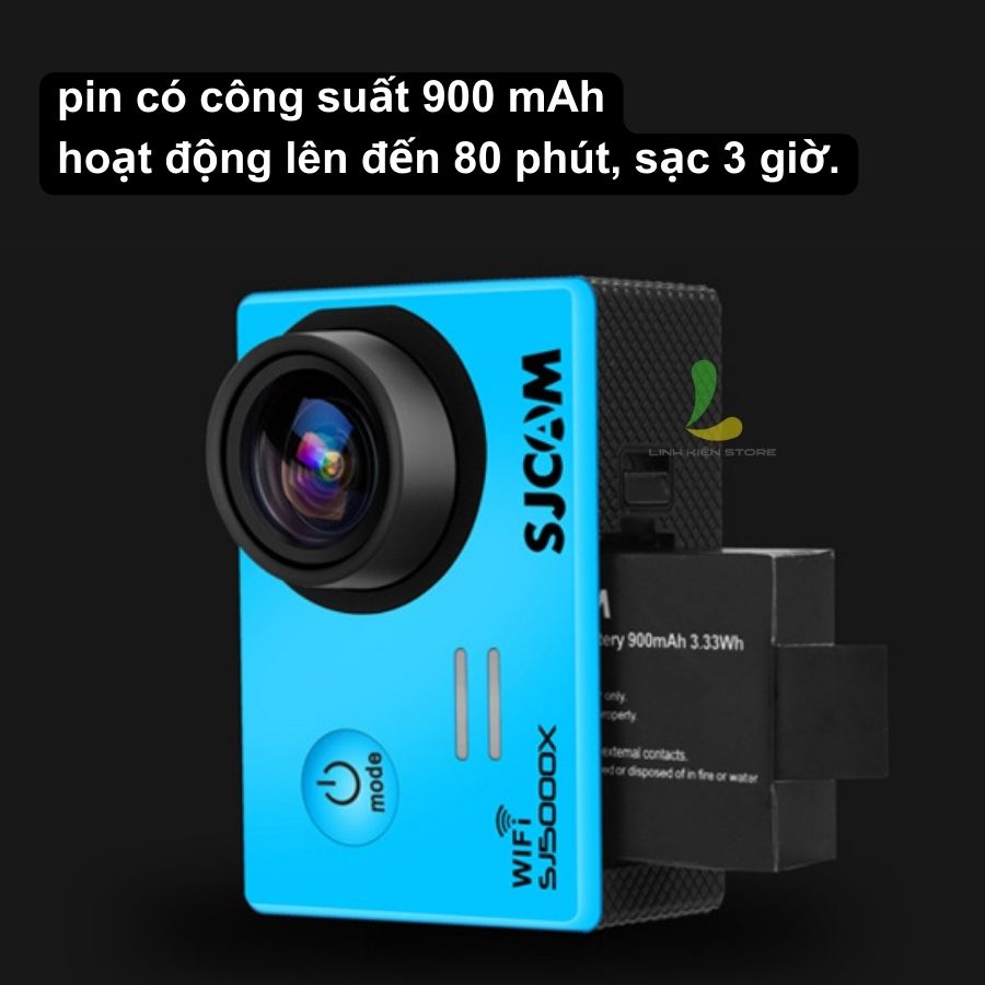 Camera hành trình SJ5000X SJCAM - Actioncam quay video 4k hỗ trợ chống rung GYRO Supersmooth - Hàng chính hãng