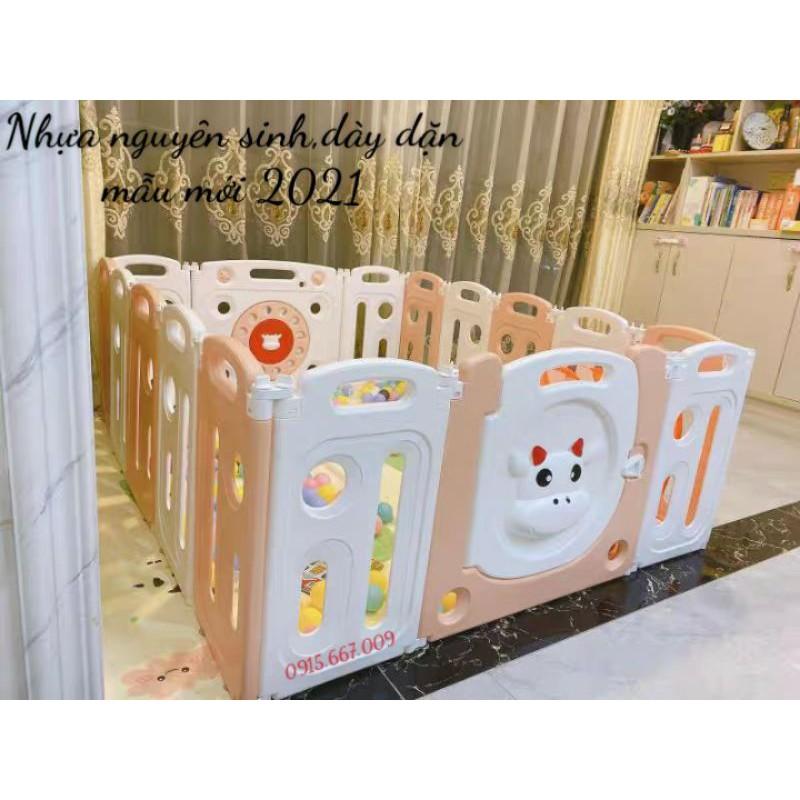 Bộ quây cũi Nhựa Gấp Gọn nguyên sinh Tặng Thảm,Bóng
