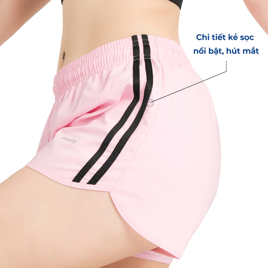 Quần short thể thao nữ REETA, lưng quần bo chun tiện lợi, nhiều màu sắc thời thượng - A1991