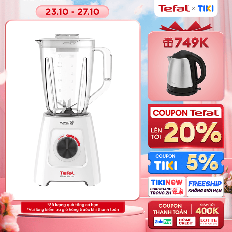 Máy xay ép trái cây đa năng Tefal BL42Q166 2 trong 1 1.25L