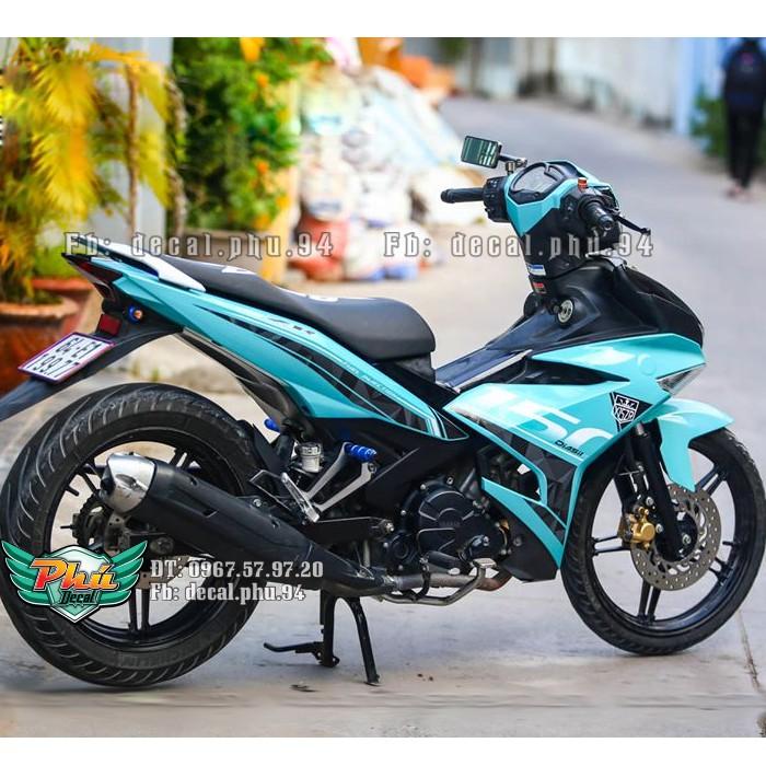 Tem rời Exciter 150 Y15 ZR xanh ngọc
