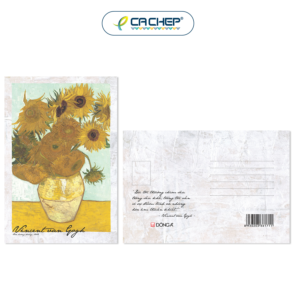 Combo 8 postcards Danh họa Van Gogh - Monet