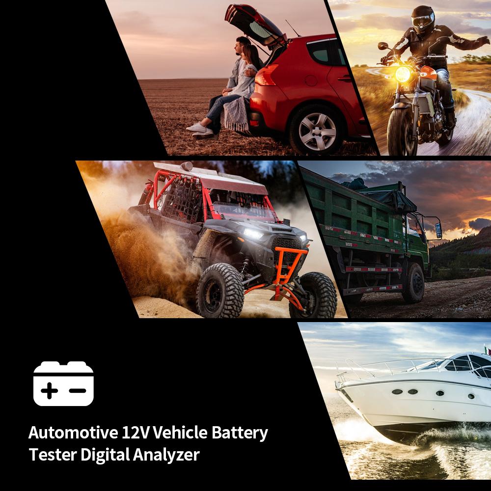 12V Car Battery Analyzer LCD Digital Automotive Vehicle Battery Diagnostic Tester Tool