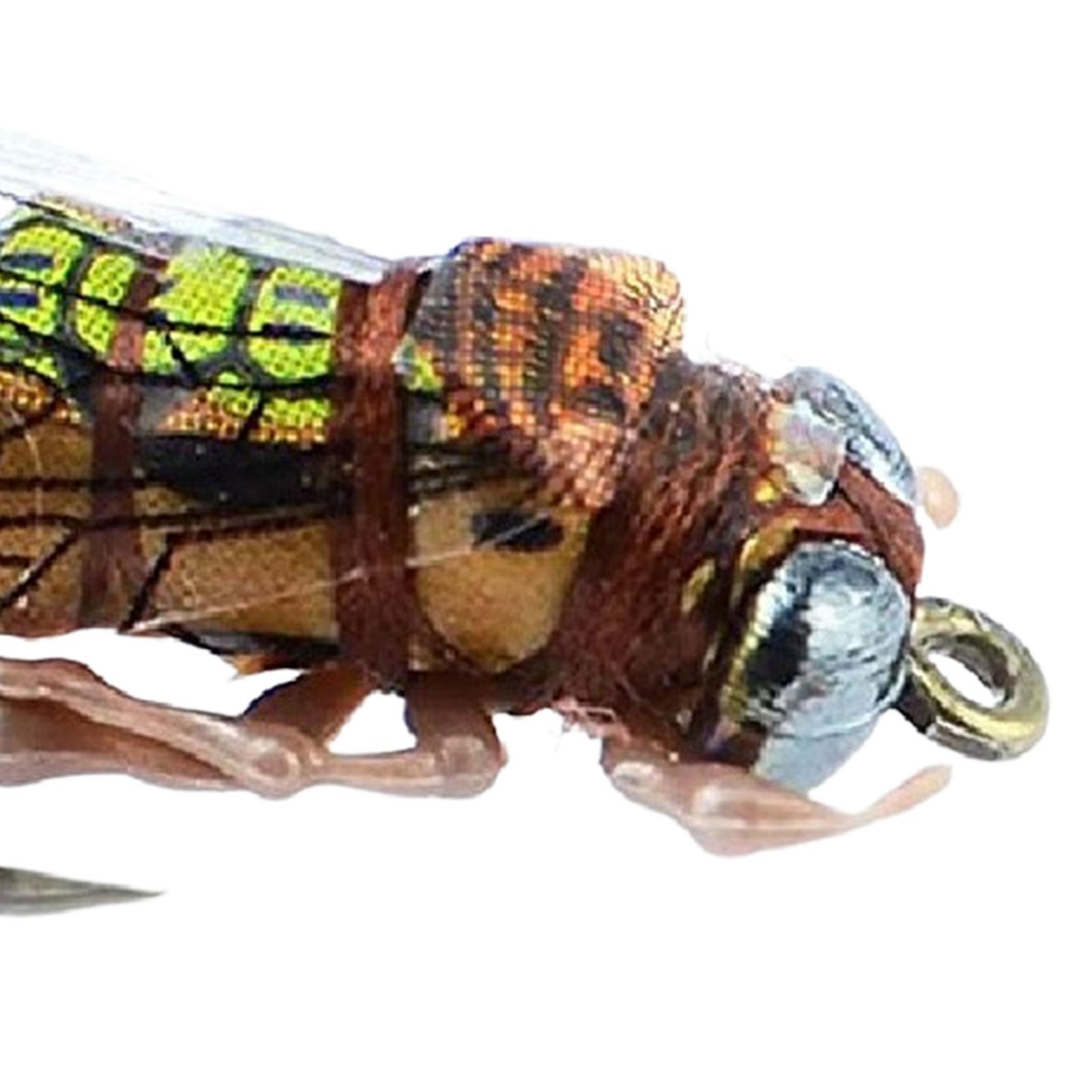 Fly Fishing Flies with Hooks Artificial Baits High Simulation Fishing Baits Accessory Fly Fishing Lures for Sunfish Bass Perch Fishing Gear