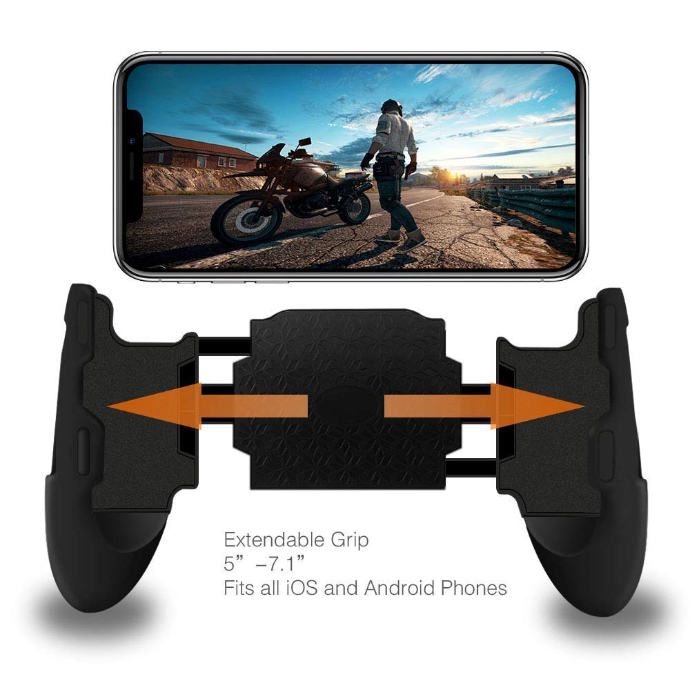 [COMBO PUBG] 3 Trong 1 Bộ Tay Cầm Chơi Game + Bộ 2 Nút Controller Chơi Game Pubg D9 Liên Quân Mobile