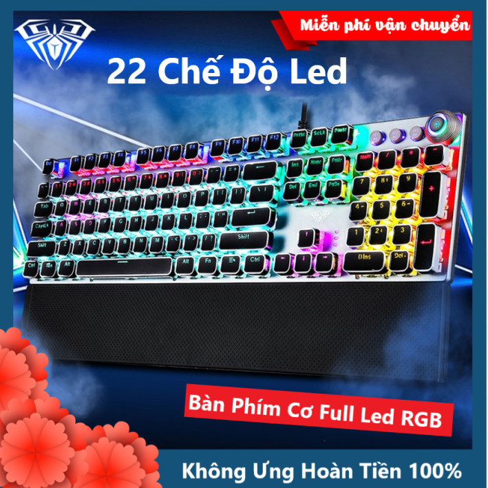 Bàn Phím Cơ Chơi Game XSmart FZ508 Pro Full Size Led RGB Nhiều Chế Độ Cực Đẹp Kèm Kê Tay, Dùng Cho Máy Tính PC -  Hàng Chính Hãng