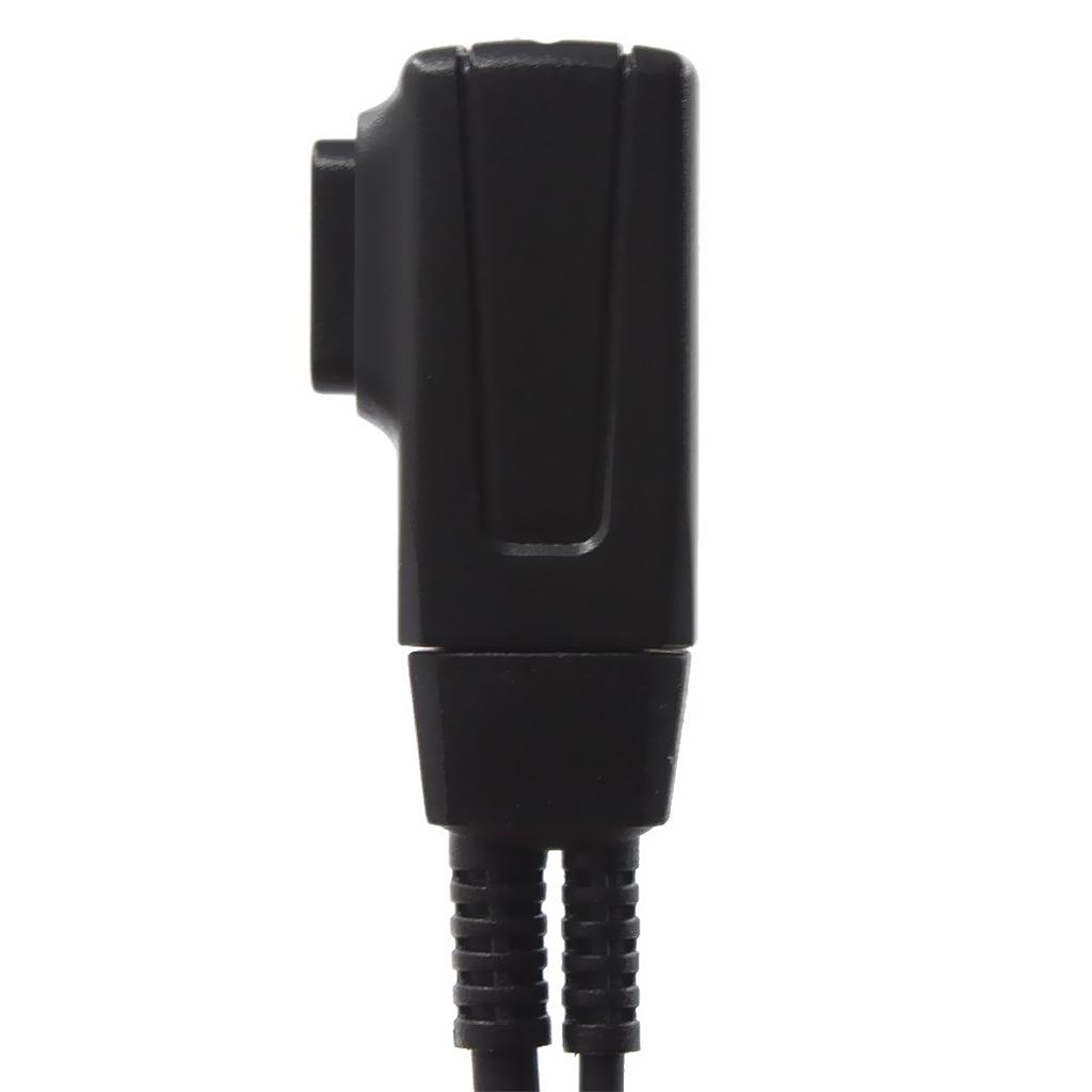 D Shape Earpiece Headset PTT For  COBRA Two Way Radio Walkie Talkie