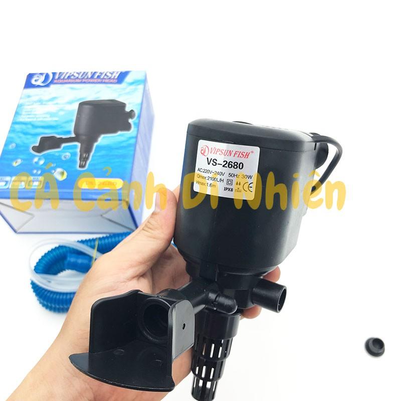 Máy bơm lọc nước hồ cá cảnh 30W VIPSUN VS-2680 bơm chìm VS2680