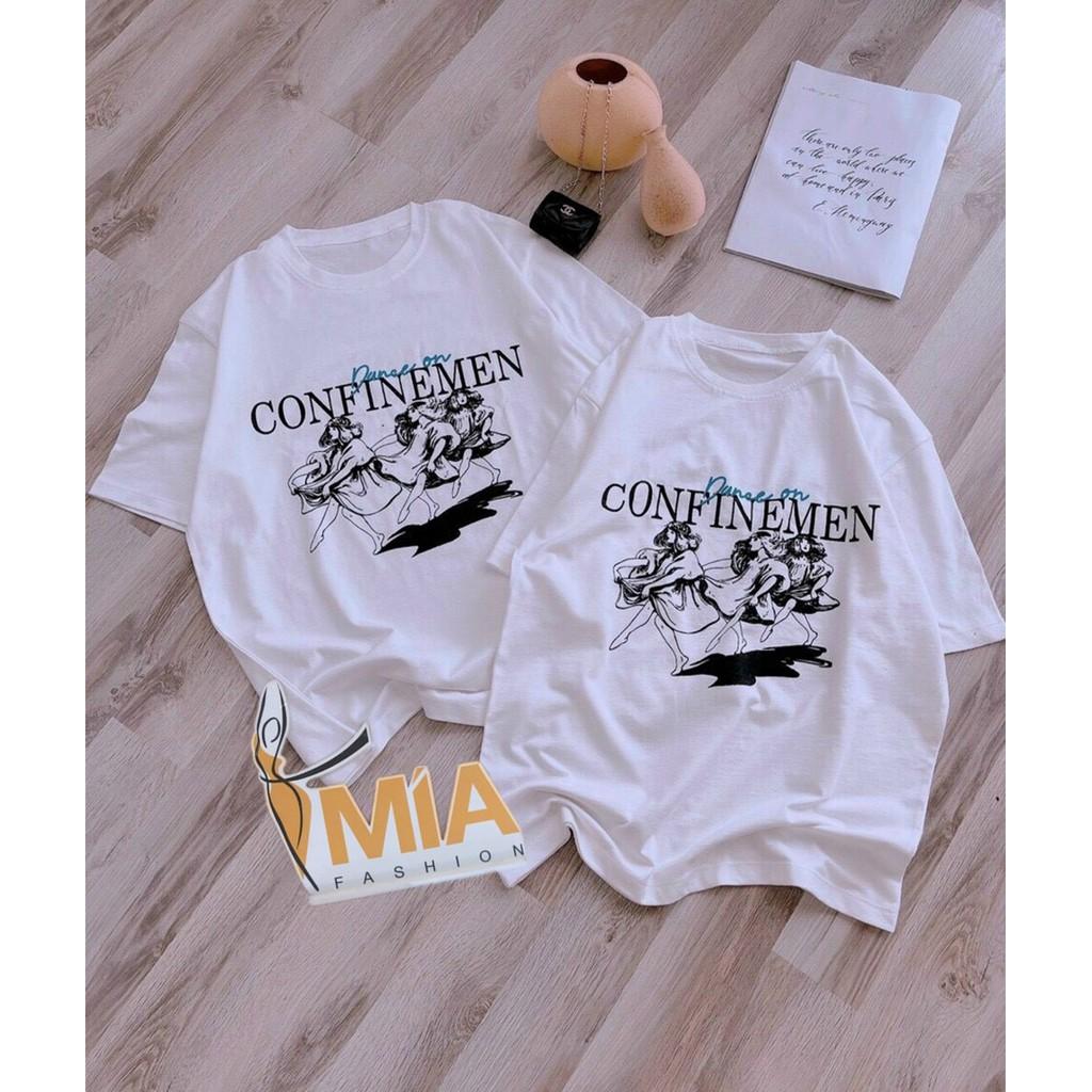 ÁO THUN IN CONFINEMEN TRẮNG - AT0442