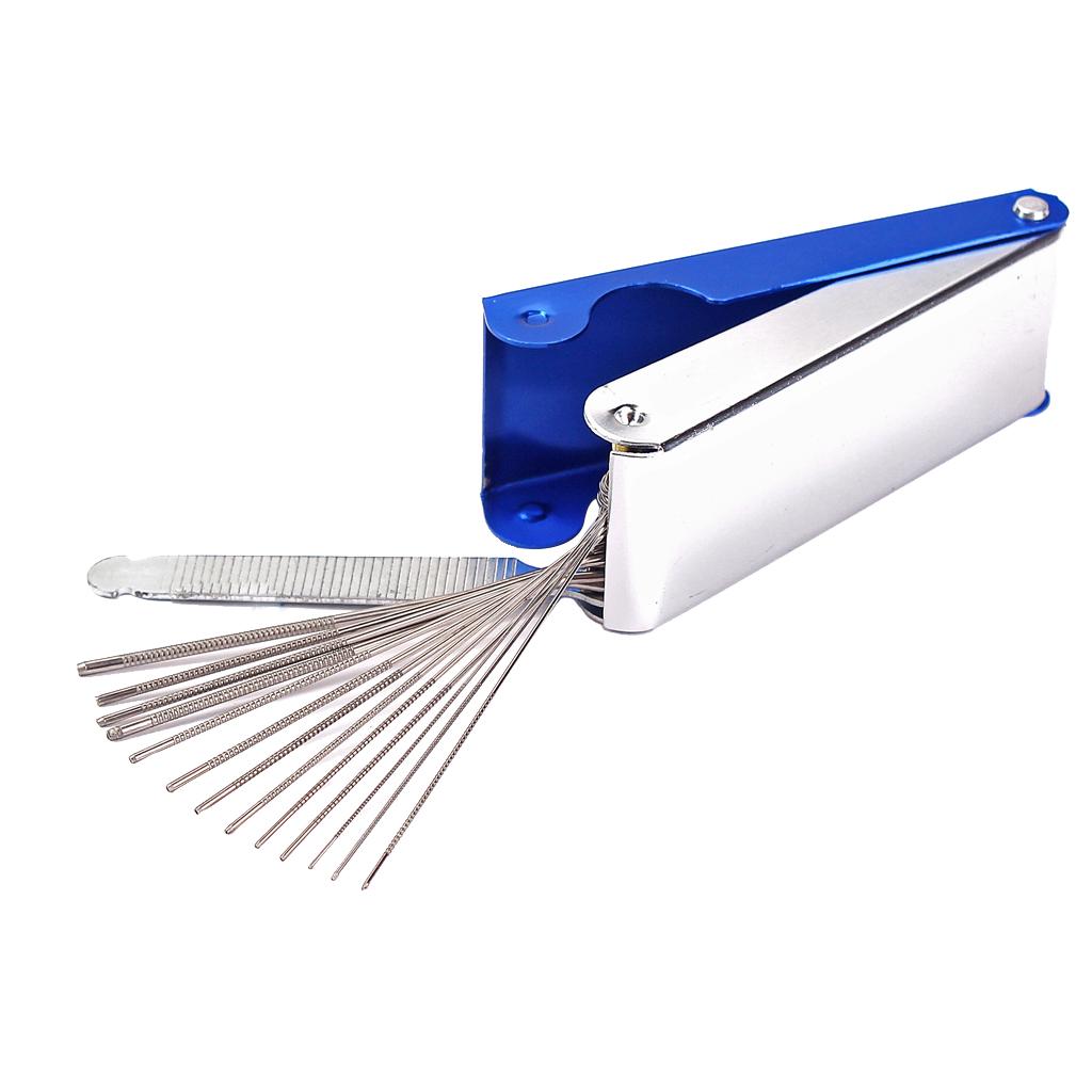 Đàn Guitar Cầu Pin Lỗ Tập Tin Dài Tập Tin Công Cụ Sửa Chữa Bộ 14 Số Lượng Lớn