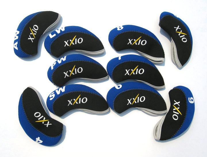 Golf Iron Headcover Irons Đặt nắp đầu 10 cái/bộ được in cho màu xanh xxio