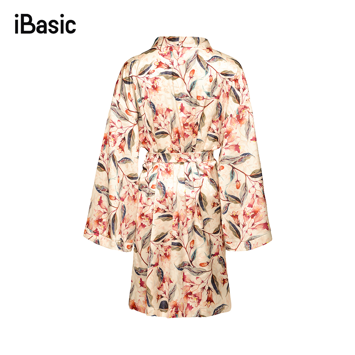 Áo choàng kimono lụa satin iBasic SW055