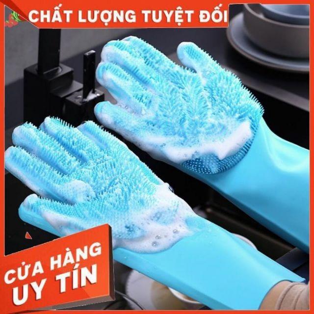 GĂNG TAY SILICON ĐA NĂNG RỬA BÁT 2 TRONG 1 &quot; -&quot;GĂNG TAY MA THUẬT&quot;