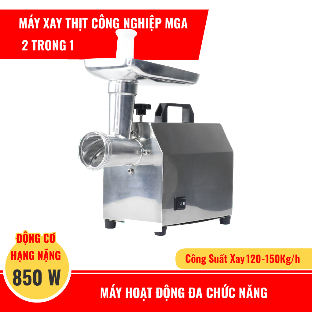 Máy Xay Thịt Công Nghiệp MGA 2 Trong 1. Máy Xay Đa Năng Công Suất 120-150kg/h. Loại Máy Đa Năng. Hàng Nhập Khẩu Thailand