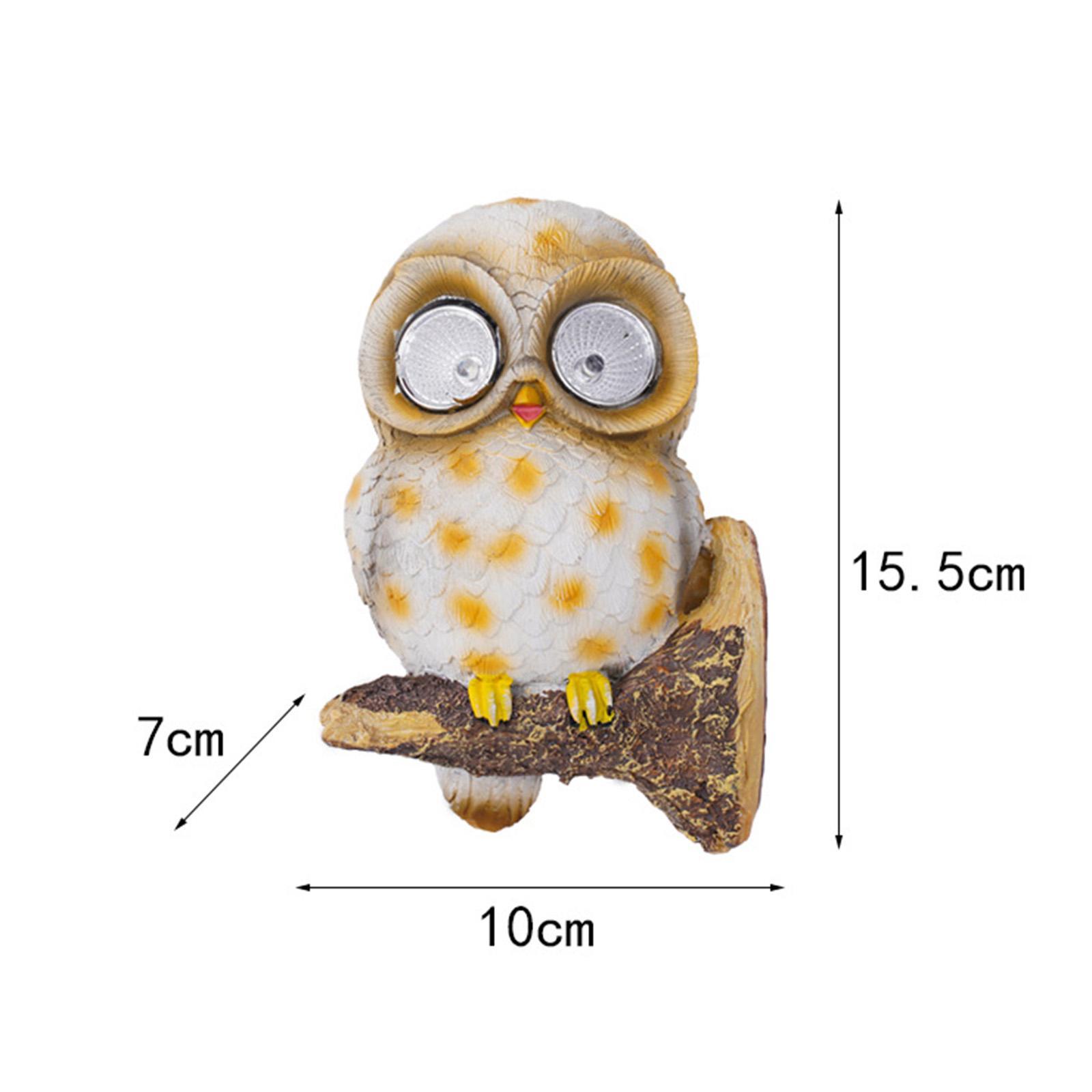 Owl Solar Lights Simulation Animals Solar Lights Lamp Landscape Lights LED Owl Shaped Waterproof Light for Yard Pathway Porch