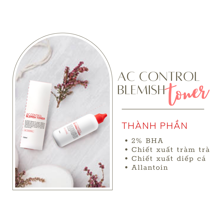 Nước Cân Bằng Da Dành Cho Da Mụn GoodnDoc AC Control Blemish Toner 150ml