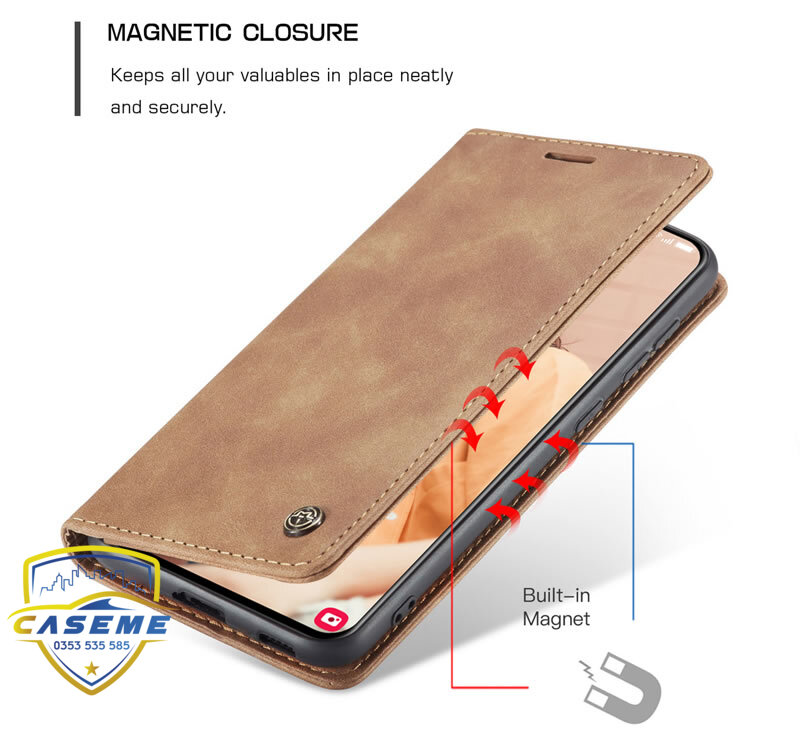 Bao da dạng ví dành cho Samsung Galaxy S22 hàng chính hãng Caseme