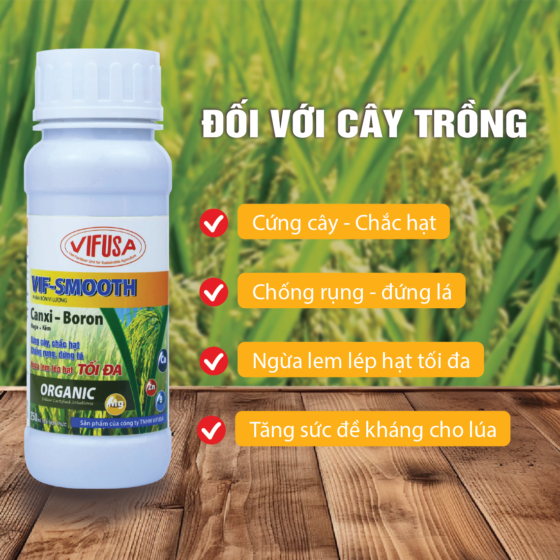 VIF-SMOOTH - Phân bón CanxiBo chai 250ml