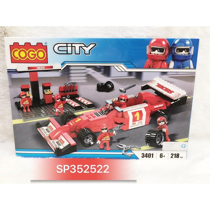 Hộp logo ráp xe đua F1 trạm xăng 218M , 3401 - SP352522