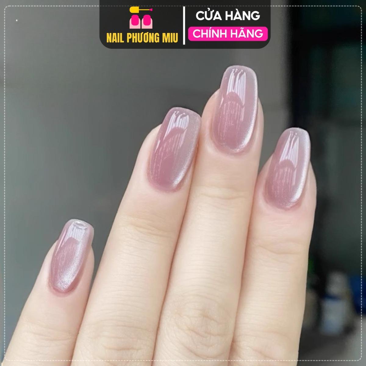 Sơn Gel Mắt Mèo Hồng Ánh Kim YANXZ Siêu Sáng Làm Nail Màu Nhũ Hồng đậm Cực Quang Lấp Lánh, Lên Màu Móng Chuẩn Bền Bóng tráng gương Nữ Women