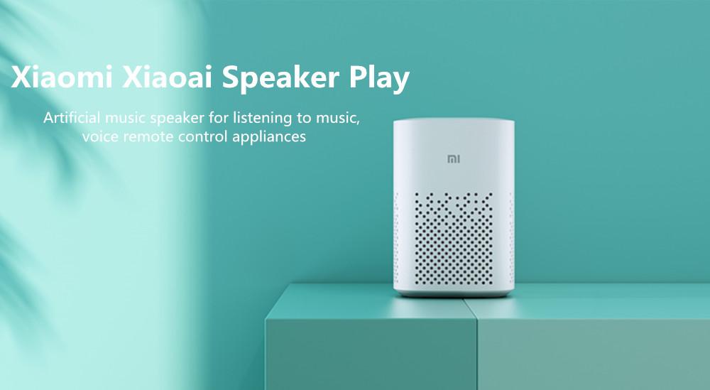 Loa Xiaomi Xiaoai Phát trắng Nhà thông minh tương thích Bluetooth Điều khiển bằng giọng nói Wi-Fi 4.2 Hỗ trợ Phát lại nhạc A2dp Nhà thông minh Color: Original US Set Type: Speaker