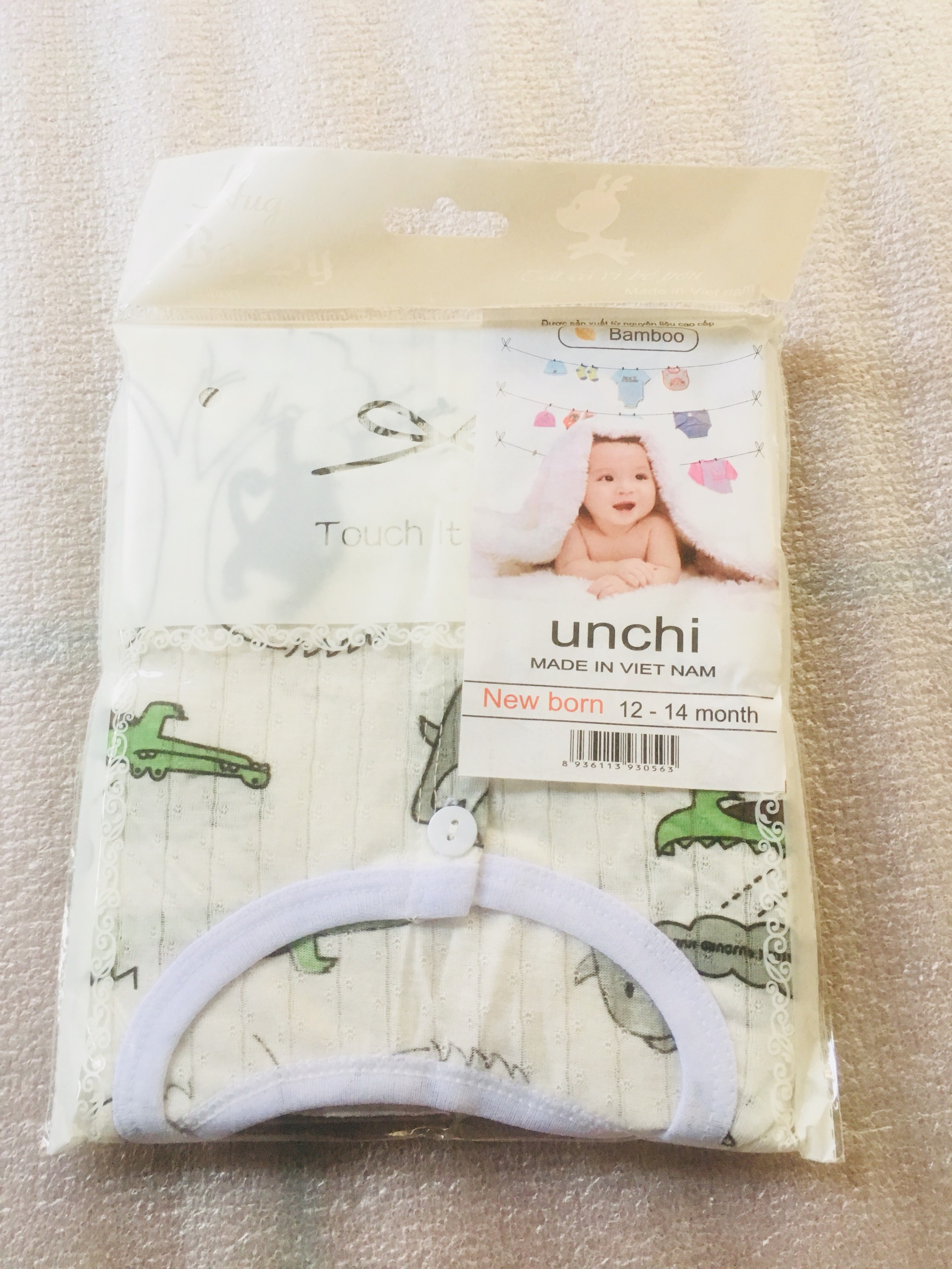 Combo 5 Bộ Quần Áo Trẻ Sơ Sinh Cao Cấp Sợi Cotton Fiber Bamboo Dành Cho Bé 12-14 Tháng Tuổi