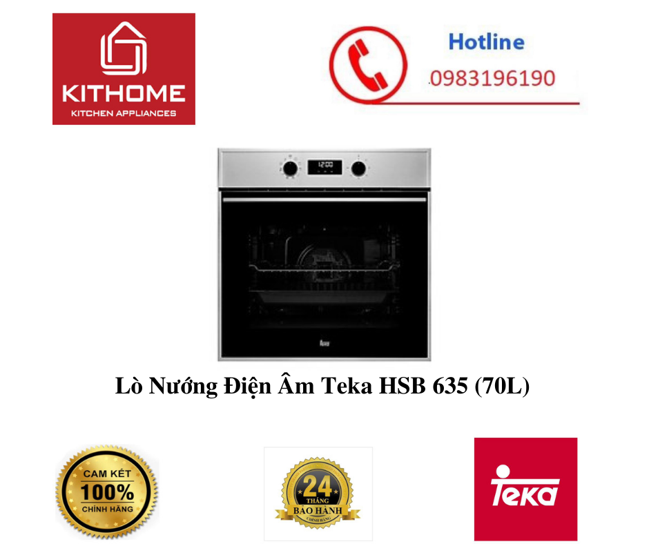 Lò Nướng Điện Âm Teka HSB 635 (70L) - Hàng chính hãng