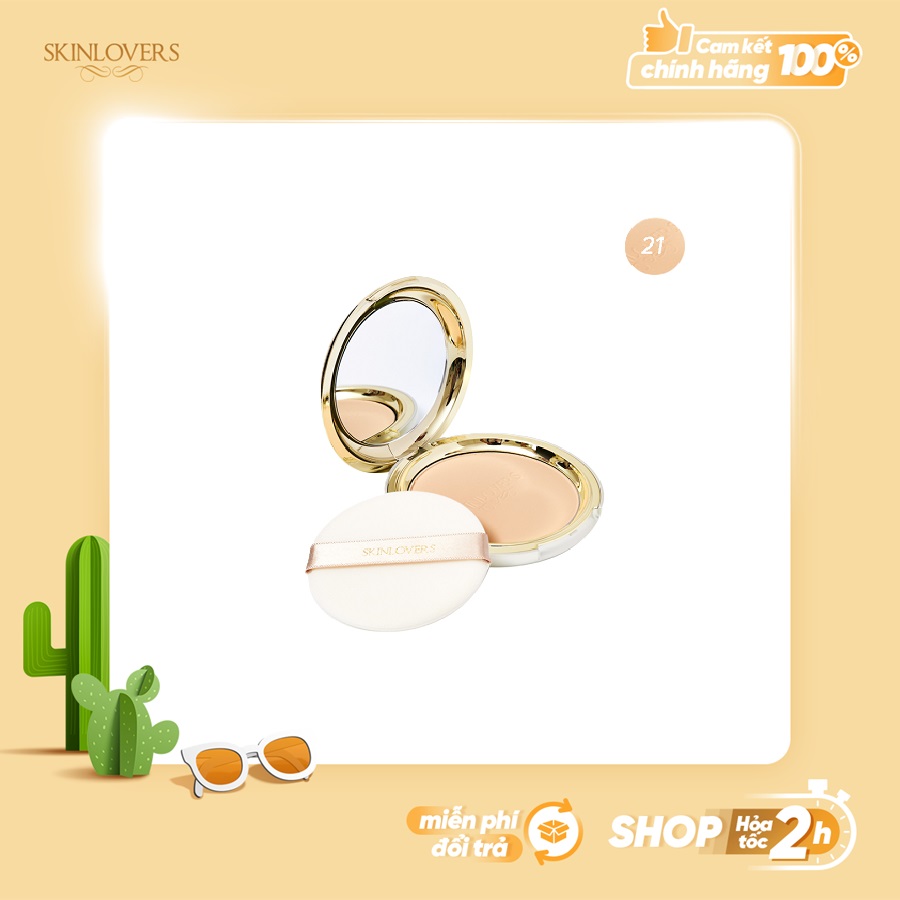 Phấn Trang Điểm Ngọc Trai Eveline Skinlovers Blooming Powder Pact 22g 21