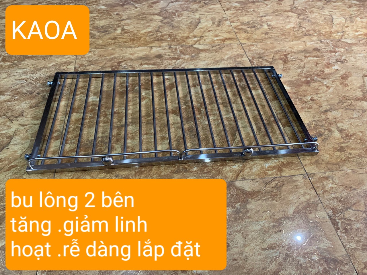 GIÁ GẦM BẾP , KỆ ĐỂ ĐỒ NHÀ BẾP INOX 304 . kt 115 x 50 cm