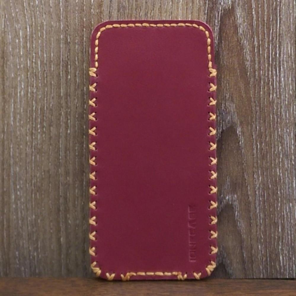 Bao Da Rút cho Iphone 7 Dạng Hộp da bò Màu Đỏ