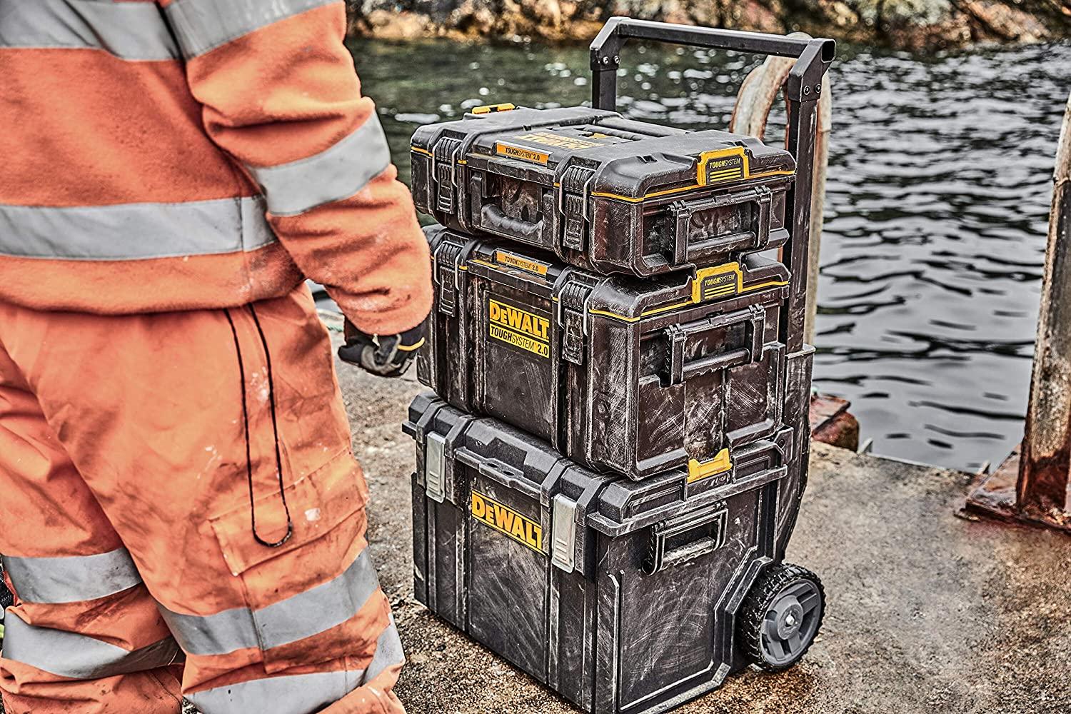 BỘ COMBO 3 HỘP DỤNG CỤ CÓ XE ĐẨY 554X500X1150MM DEWALT DWST83402-1 - HÀNG CHÍNH HÃNG