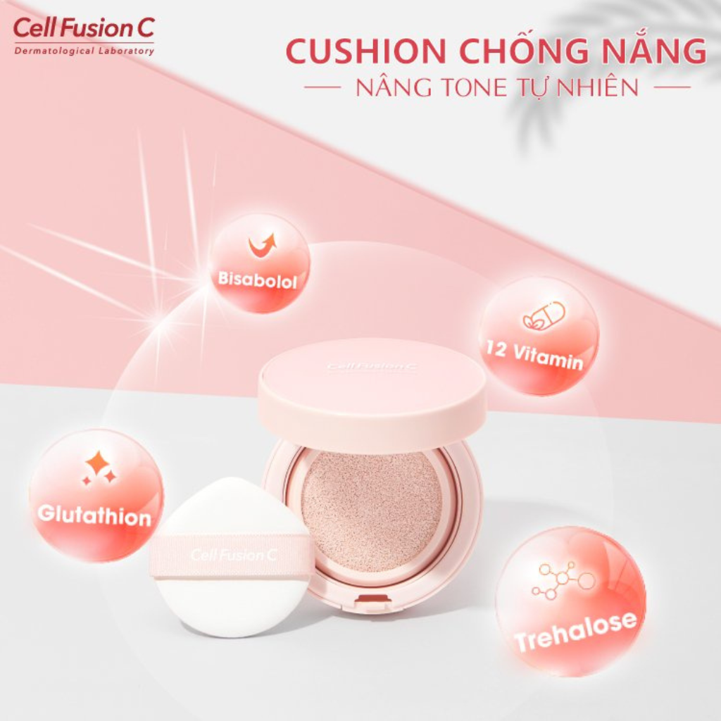 Cushion chống nắng nâng tone tự nhiên - Cell Fusion C Toning Sun Cushion SPF50+ / PA++++ 13g ILIVING-CELCS13