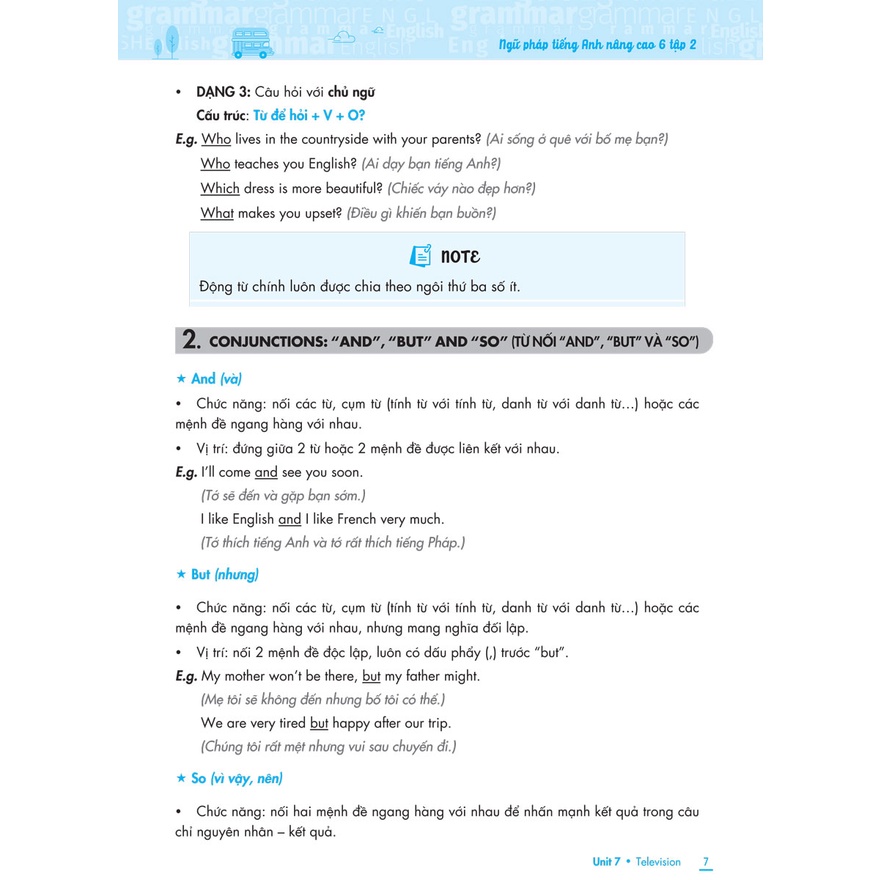 Ngữ Pháp Tiếng Anh Nâng Cao Lớp 6 - Tập 2