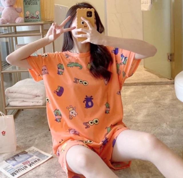 Bộ quần áo in hình kute 3màu