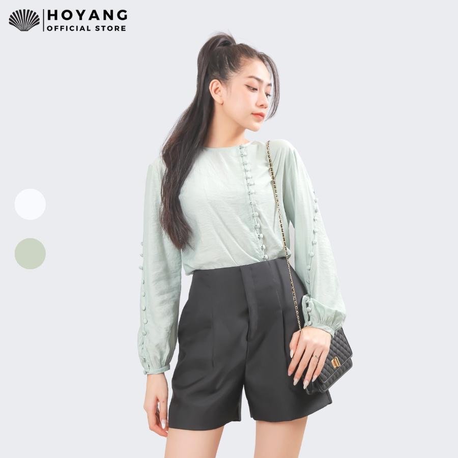 Áo Tay Dài Cài Nút Xinh Xịn Mịn HOYANG AHY47