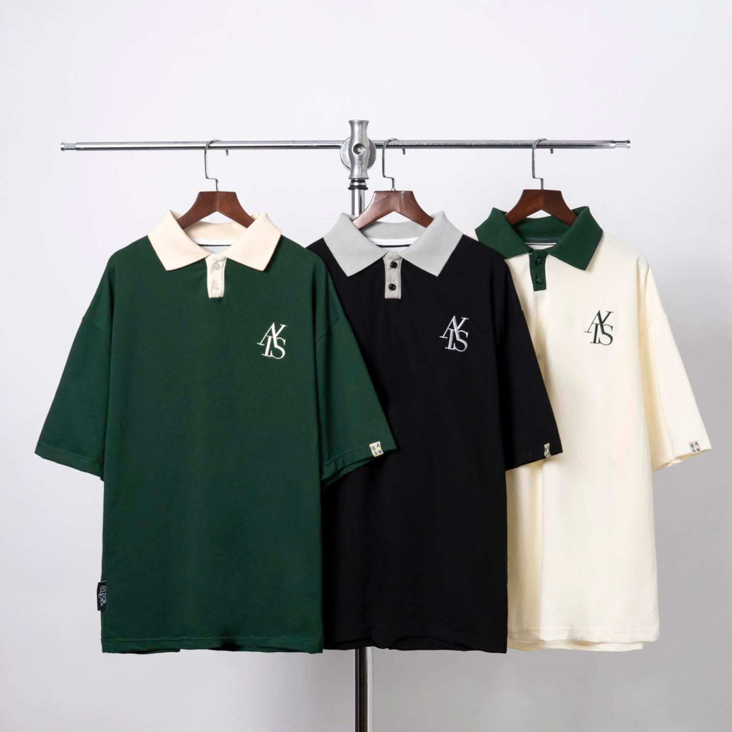 Áo polo form rộng nam nữ locar brand ATYS , áo thun có cổ basic oversize , chất liệu vải thun cotton cá sấu cao cấp thời trang unisex - Gin Store