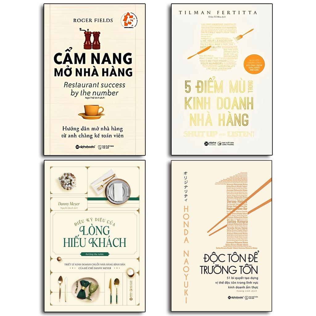 Hình ảnh [ Thăng Long Books ] Bộ Sách Hay Nhất Về Kinh Doanh Nhà Hàng (Combo/Lẻ )