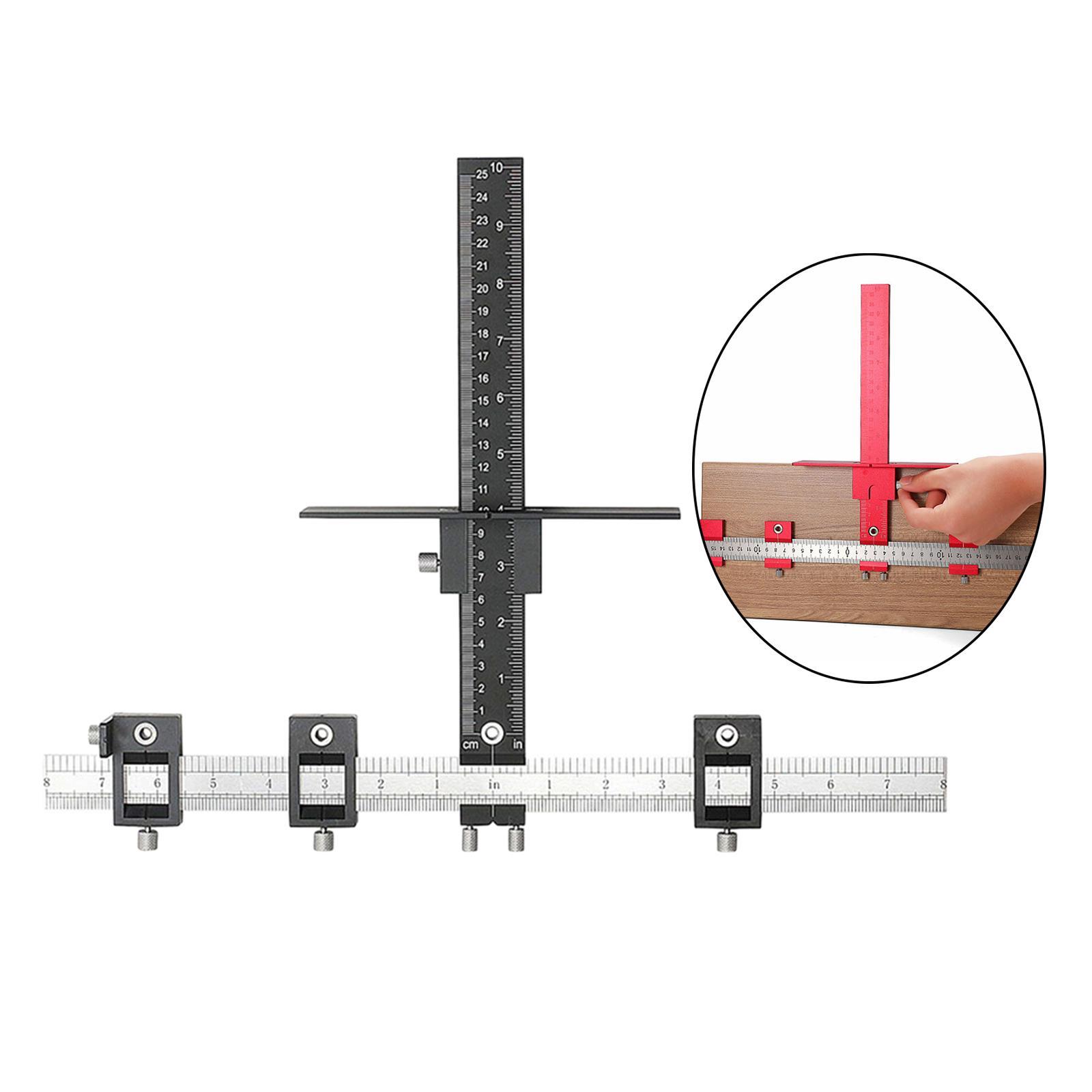 Punch Locator Cabinet Hardware Jig for Handles and Knobs On Doors