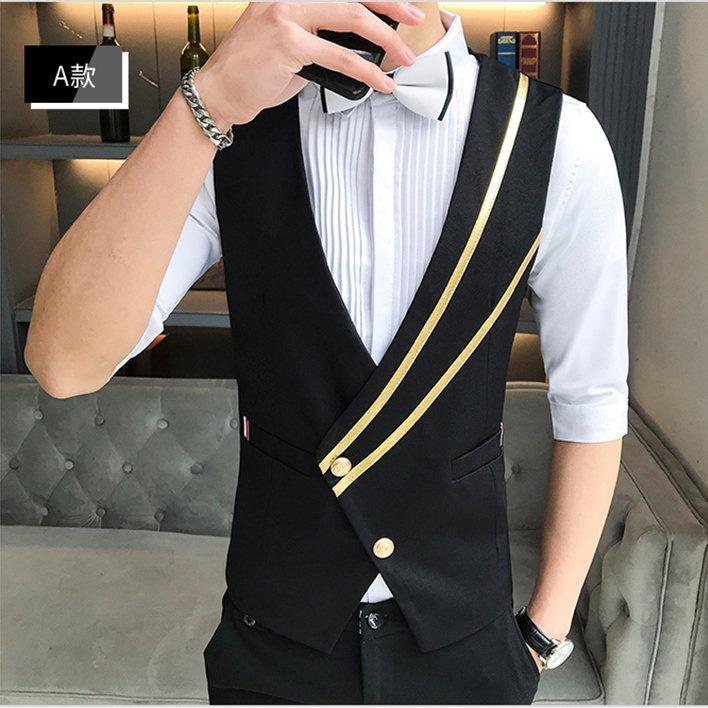 Áo Gile vạt chéo chất vải Tuytsi mỏng tôn Form, không phai màu, không nhăn mã mã- H54