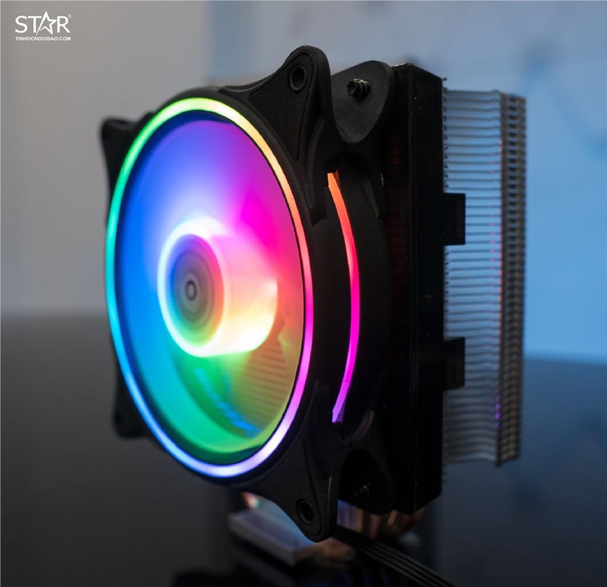 Fan CPU Master Vision T410i Led RGB - GIAO MÀU NGẪU NHIÊN - HÀNG NHẬP KHẨU - JL