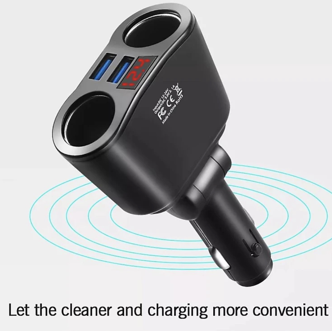 Tẩu sạc chia 2 USB thông minh