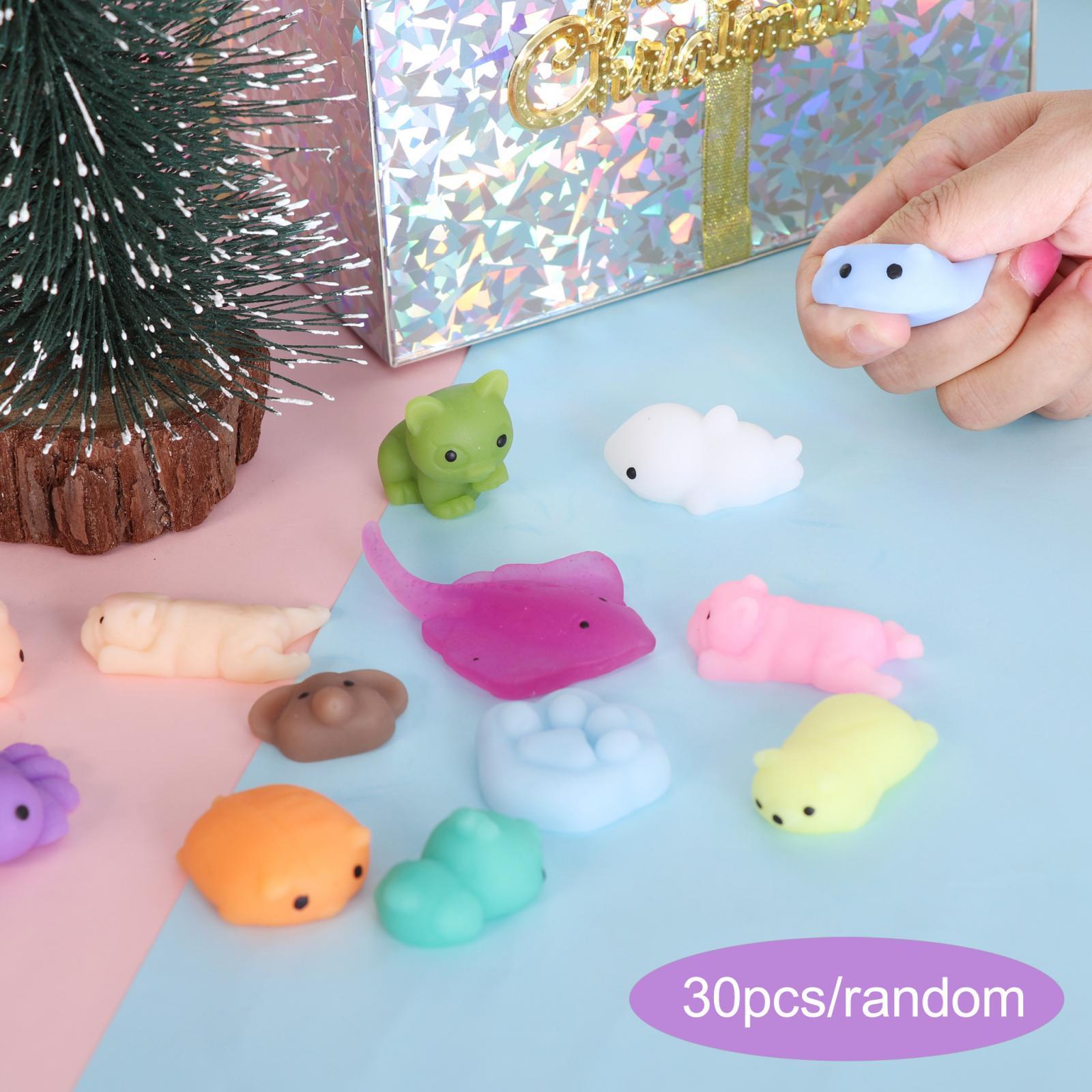 30 Pieces Mini Squeezing Toys Sensory Toy Easy to Clean Decoration Soft Relaxing Toy Interesting for Party Favors Goodie Bag Stuffers Adults