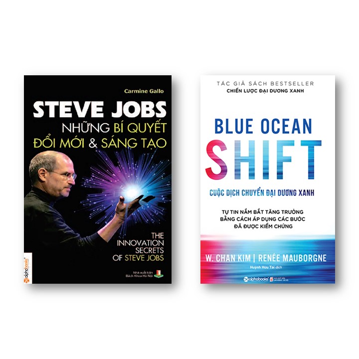 Combo Sách: Steve Jobs - Những Bí Quyết Đổi Mới Và Sáng Tạo + Blue Ocean Shift - Cuộc Dịch Chuyển Đại Dương Xanh
