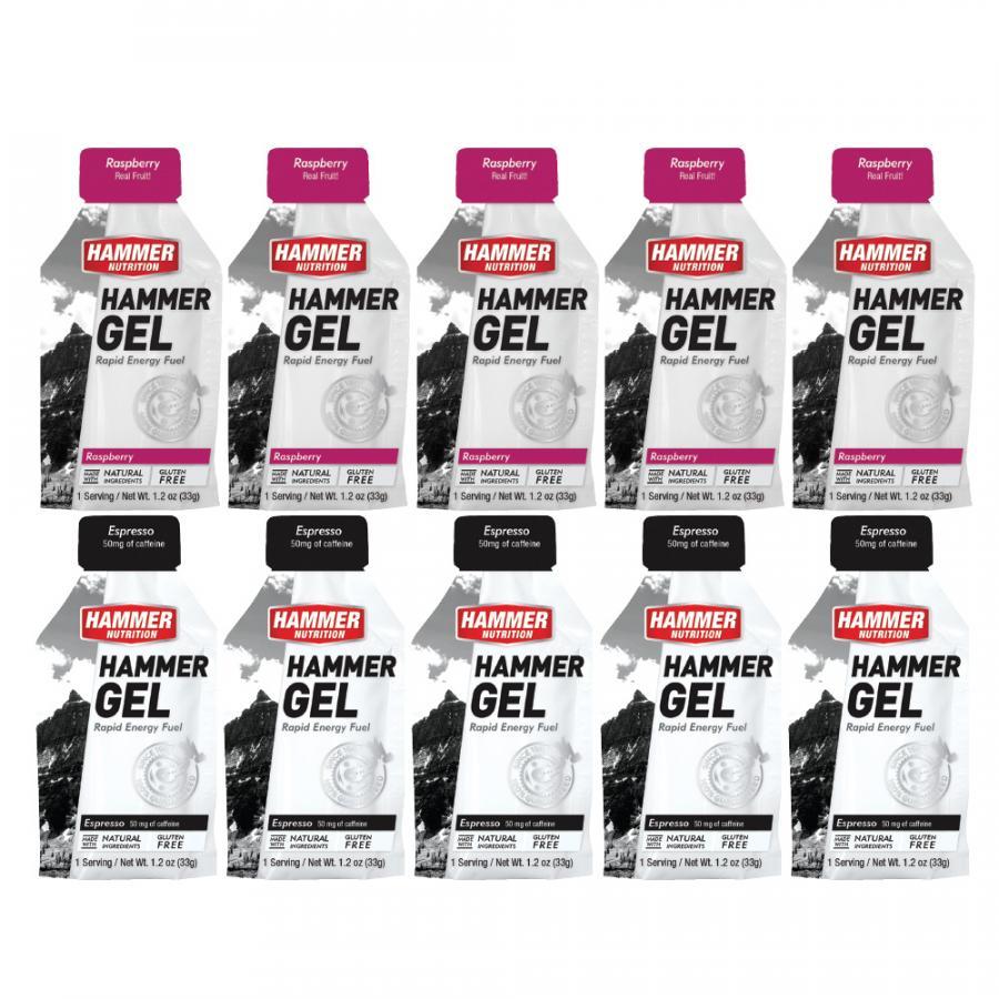 Combo 10 gói Hammer Gel 5 gói vị Dâu + 5 gói Cafe