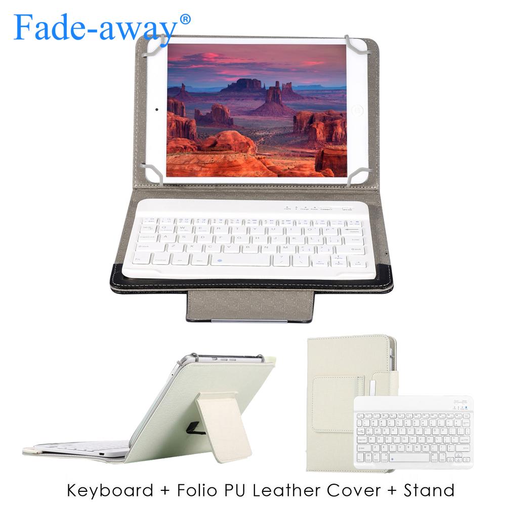 7 8 9 10 Inch Mini Siêu Mỏng Không Dây Bàn Phím Bluetooth Có Bao Da Cho Máy Tính Bảng iPad Đa Năng Cho IOS Android Windows