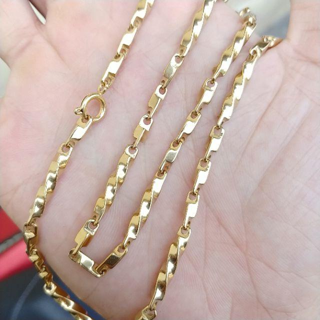 Dây Chuyền Trúc Xoăn Titanium Nhẹ Không Phai Màu- Mang lâu dài không đen