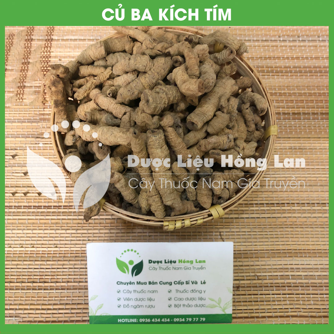 1kg Củ Ba Kích Tím khô sạch đã rút lõi