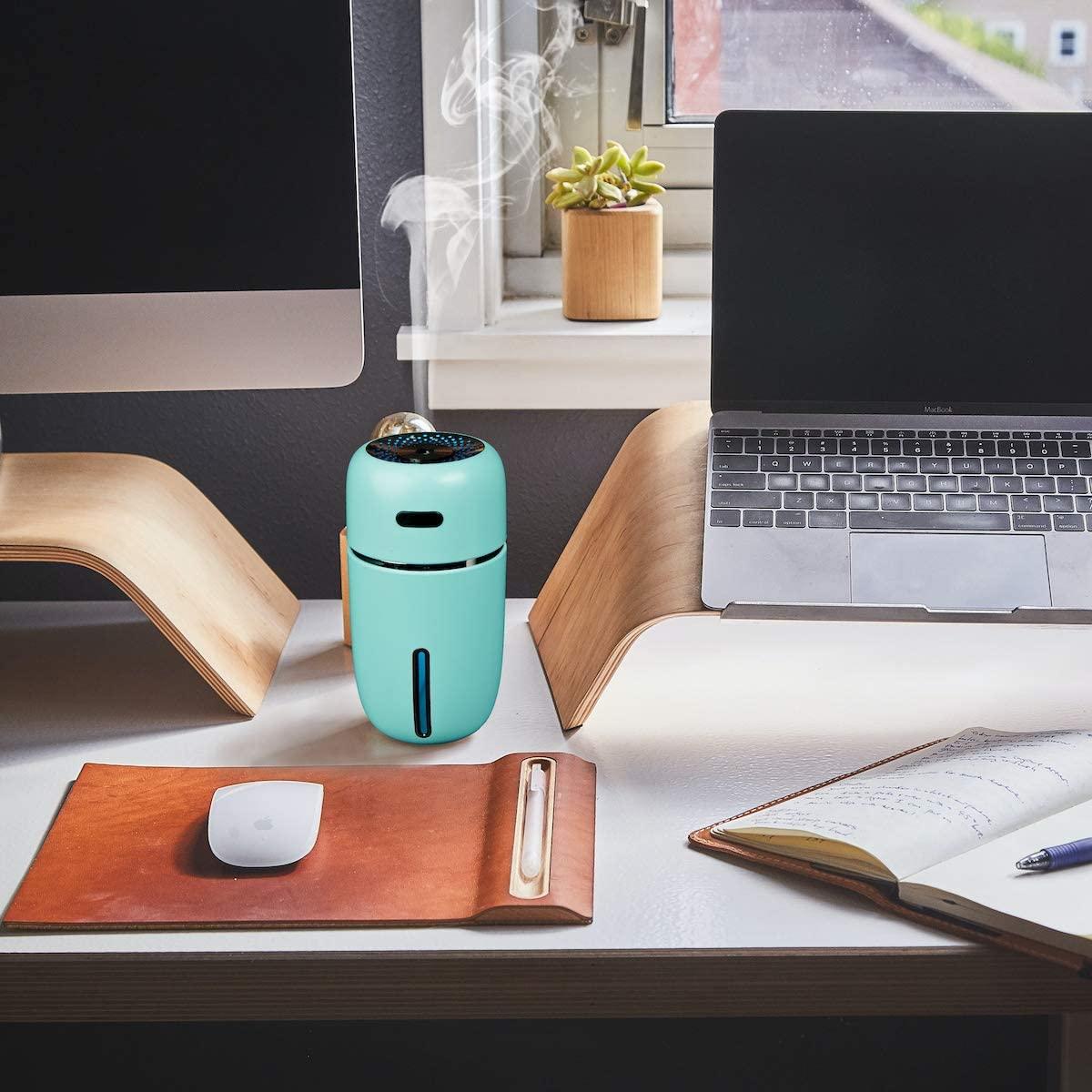 Máy tạo độ ẩm ô tô USB, Máy lọc không khí tạo độ ẩm di động mini 200ml